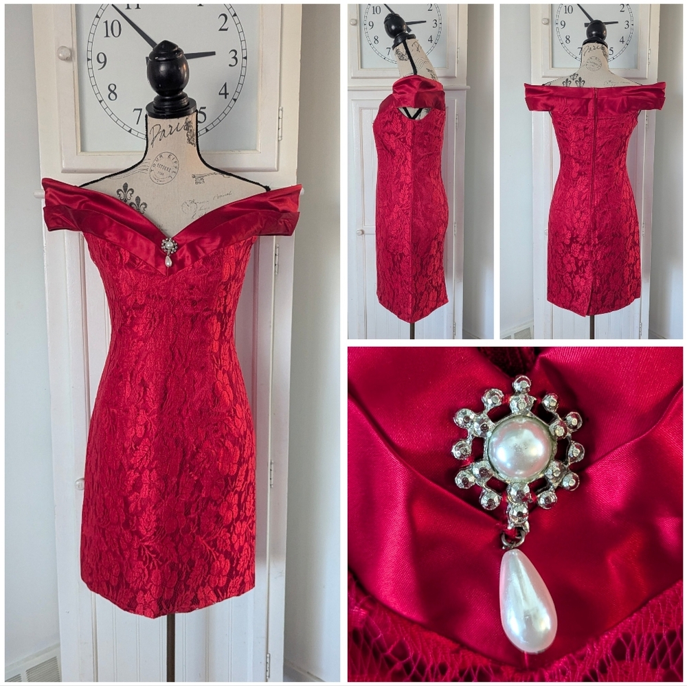 Vintage Gothic Romance Lace Vampire Dress